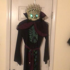 Boys glowing eye skull costume